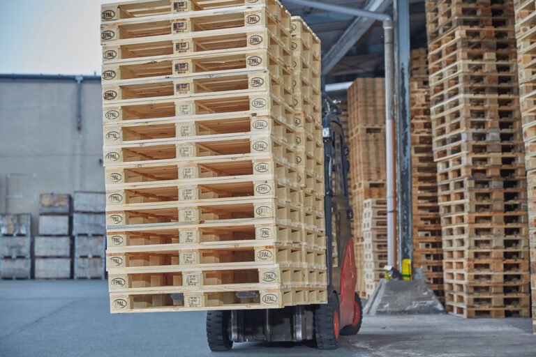 Pallets loaded for delivery