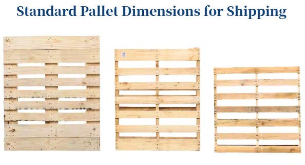 Standard pallet dimensions chart