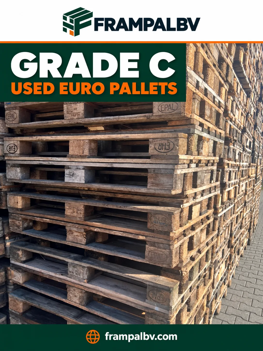 FRAMPAL Grade C used Euro pallets